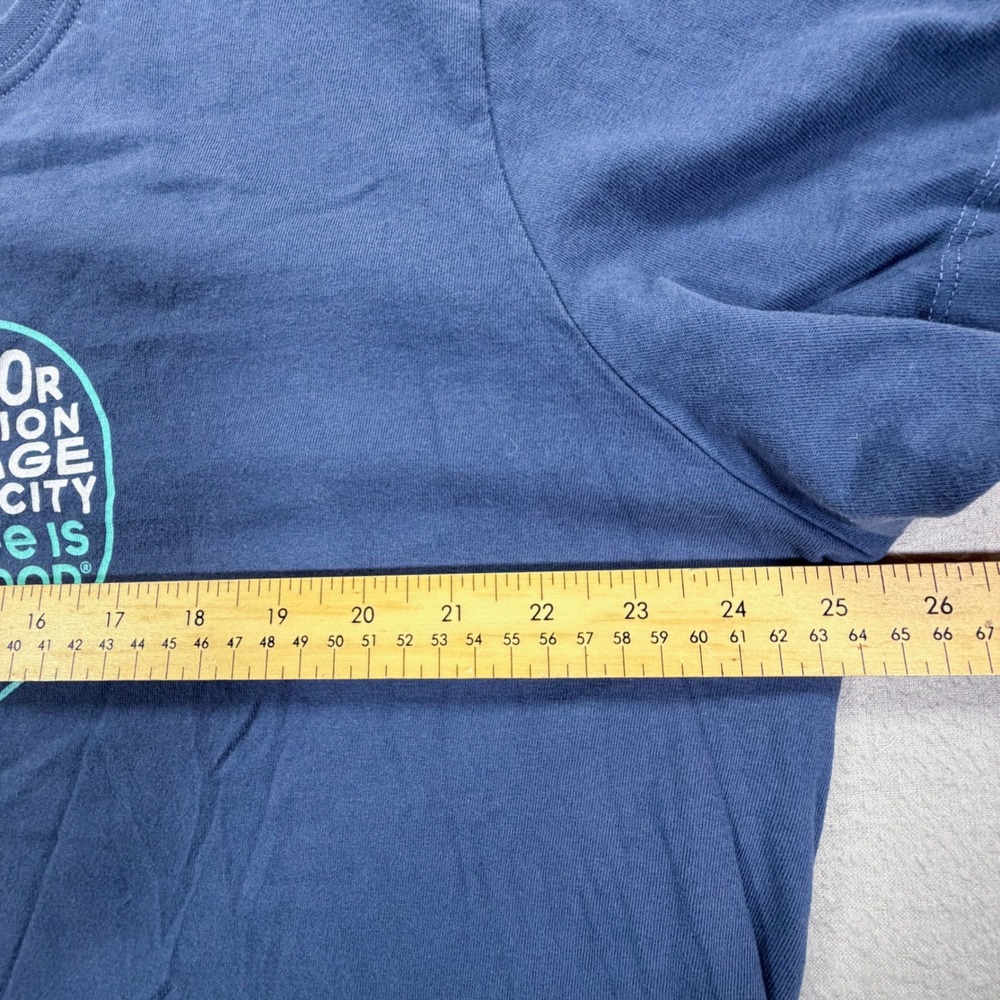 Life is Good Womens T-Shirt Crusher Navy Blue Heart Graphic XXL - Picture 3 of 7